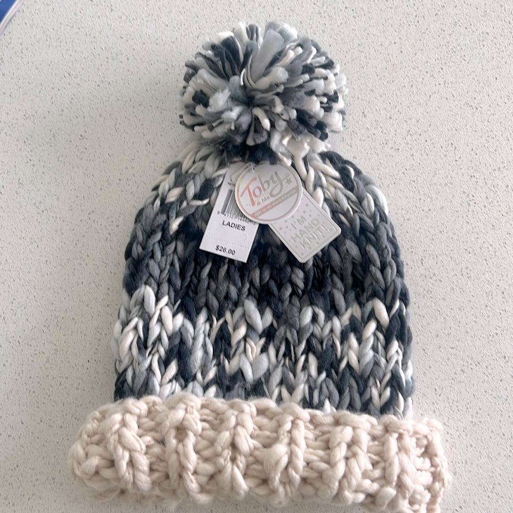 Hand knit women’s beanie